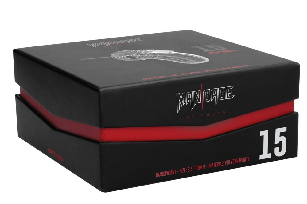 Прозрачный мужской пояс верности со стимулятором уретры Cock Cage Model 15 Chastity 3.5 (Цвет: прозрачный)