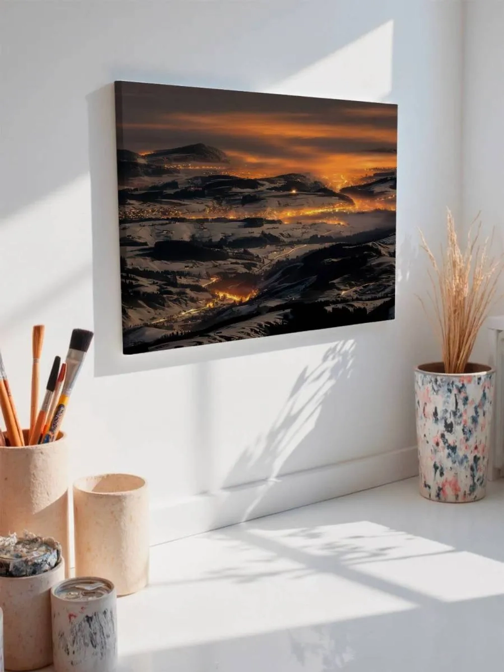 Картина на стену 40 X 50 Горная деревня