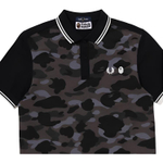 A Bathing Ape X Fred Perry Color Camo Polo черный