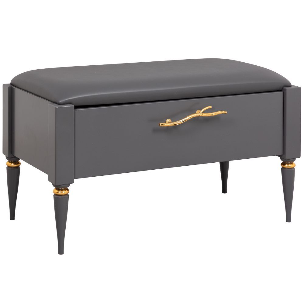 Банкетка Арт Серый Голд