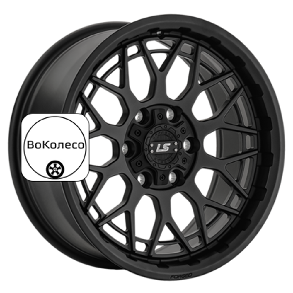 9x18/6x139,7 ET20 D106,1 LS FG52 MB (конус, Колпак+лого) LS Forged
