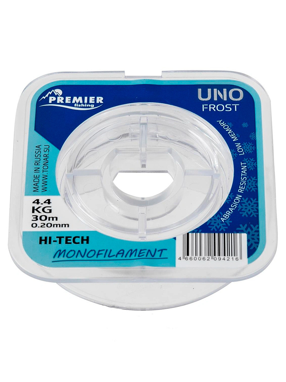 Леска для рыбалки Premier Fishing UNO FROST Clear Nylon 0,10mm/30m (PR-UF-T-010-30)
