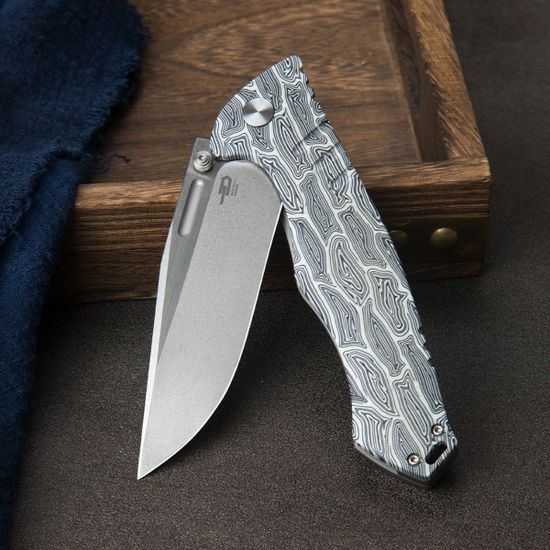 Нож Bestech BT2301C Keen II с клинком из стали CPM-S35VN, рукоять Damascus G10
