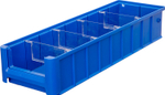 Ящик сплошной 500×155×90 мм, объем 6.98 л., арт.: SK 51509, синий, код: 12378