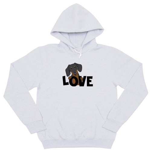 Толстовка "Такса - LOVE"