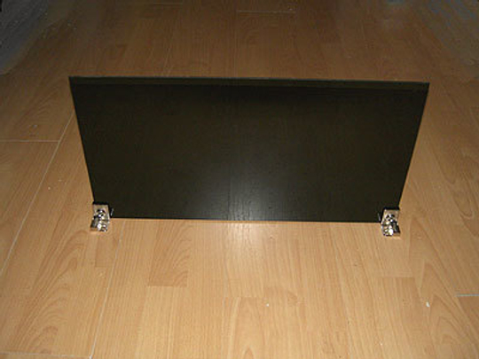 Щиток для плиты стеклянный Ширина 560 мм Высота 300 мм (Черное)