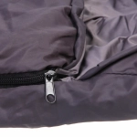 Спальник одеяло с капюшоном 210*70см 1400гр серо-зелёный +0С