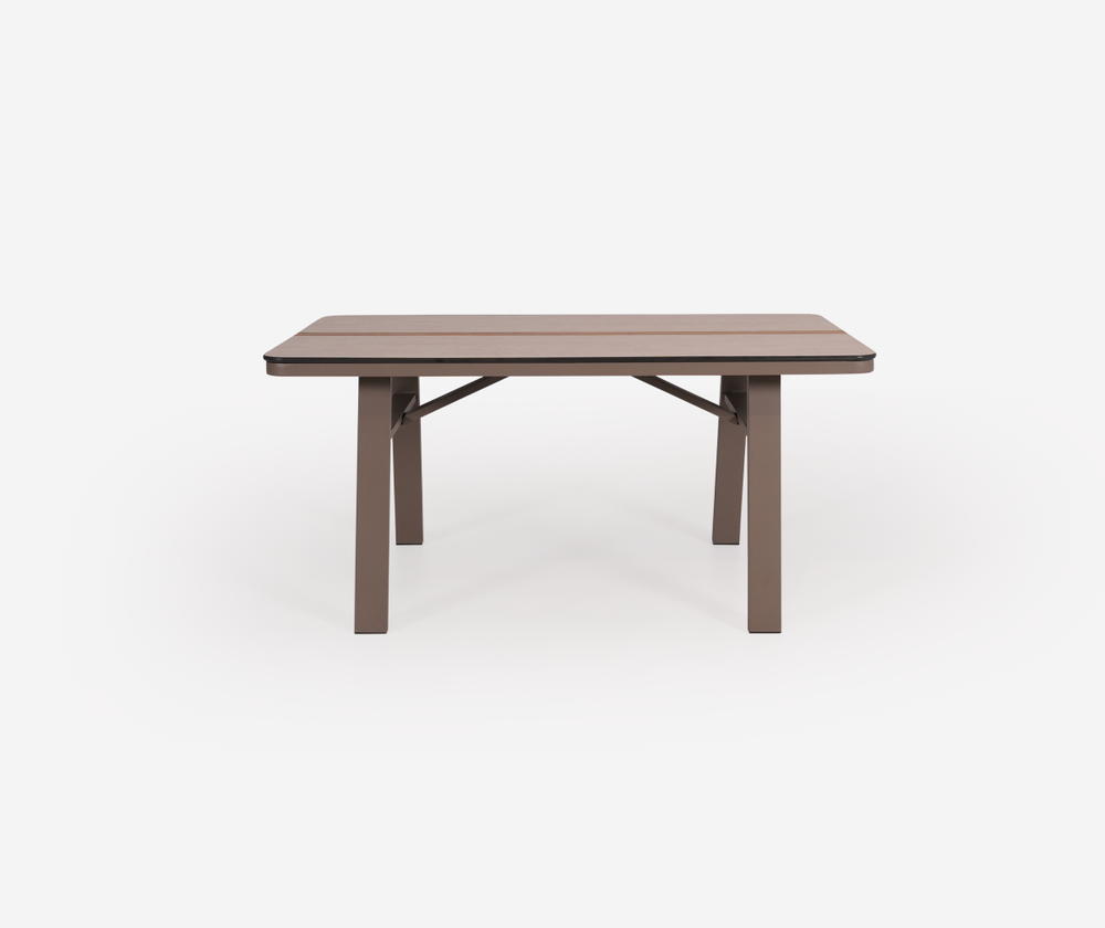 Комплект SELIN Seating Set. Диван + 2 Кресла + Стол. Алюминий, ироко. Поставка 45 дней.