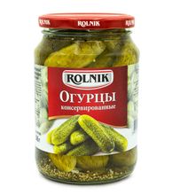 Огурцы консервированные 680г. Рольник - купить не дорого в Москве