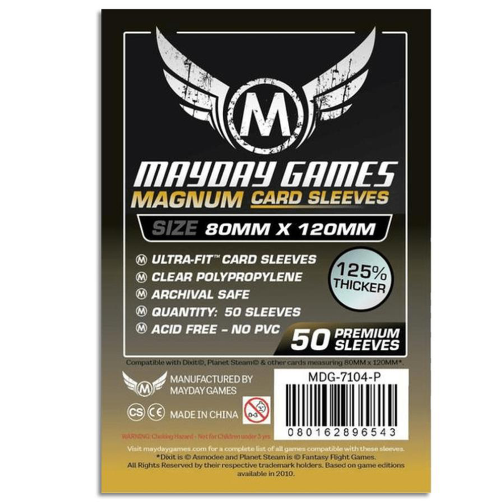 Протекторы для настольных игр Mayday Premium Magnum Dixit (80x120) - 50 штук