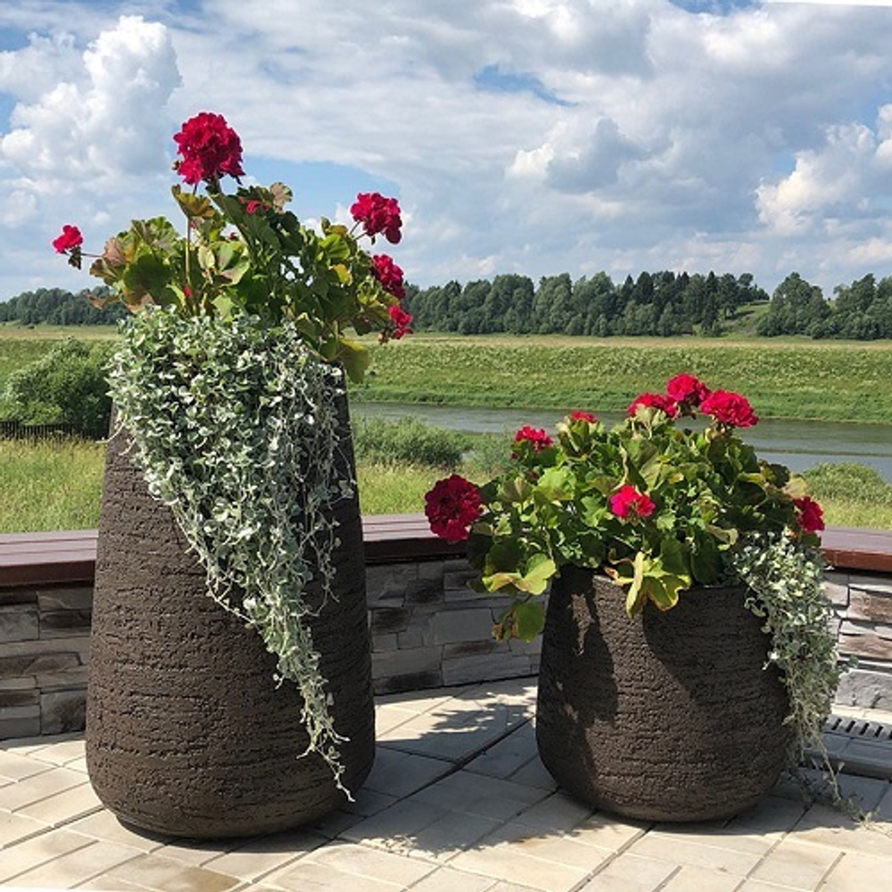 Кашпо Concretika Upon D65 H55 Erosia
