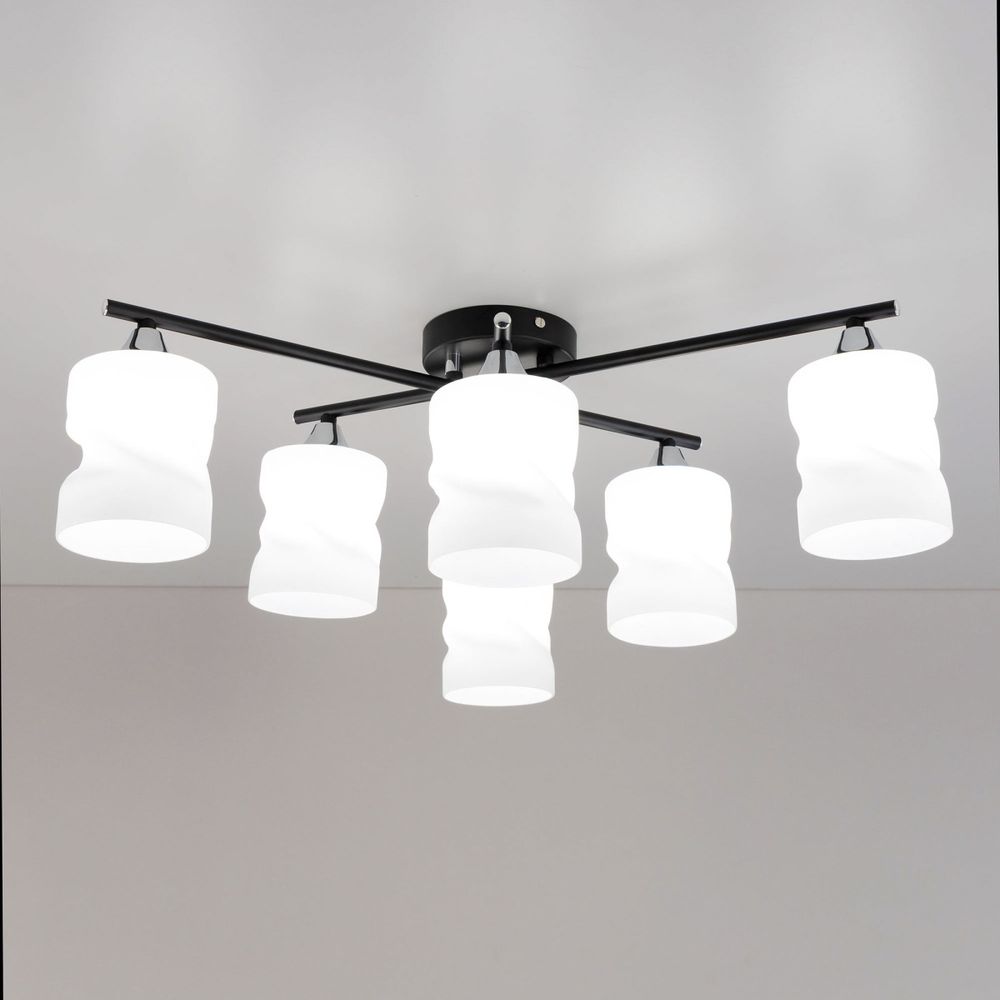 Citilux Нильс CL132165 Люстра потолочная Чёрная