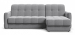 Угловой диван Босс Слип 160 Велюр Монолит сталь