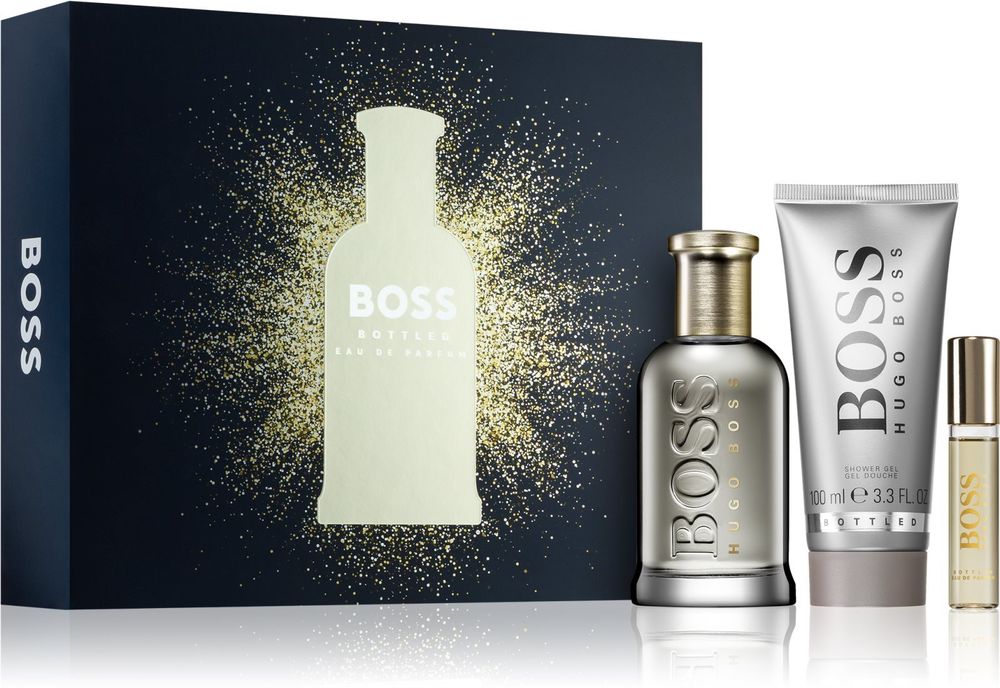 Hugo Boss eau de parfum 100 мл + Eau de parfum Travel spray 10 мл + парфюмированный гель для душа 100 мл BOSS Bottled
