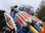 Коммерческий надувной батут-горка "Робот" 15*8*10 м