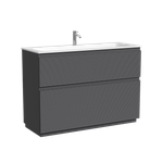 Тумба напольная Sancos Folk Floor 1190х445х850, c двумя ящиками оснащенными доводчиками, Grey soft, арт.FL120FGS