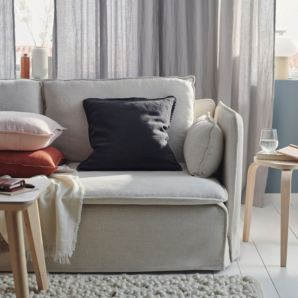 IKEA DYTÅG  (ИКЕА ДЙТÅГ)  -  Наволочка, черная, 50x50 см