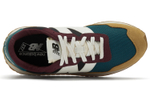 New Balance NB 237 comfortable low-cut sports casual shoes for men and women with the same yellow and green