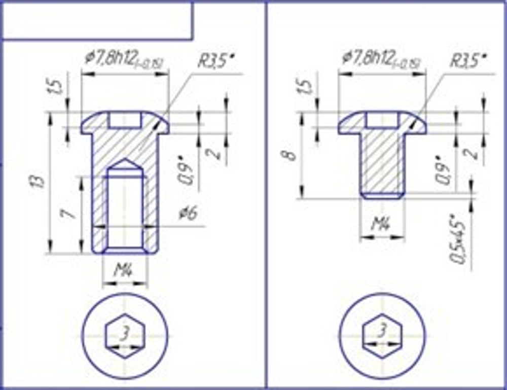 Стяжка Severus ScrewSet (винт+муфта)