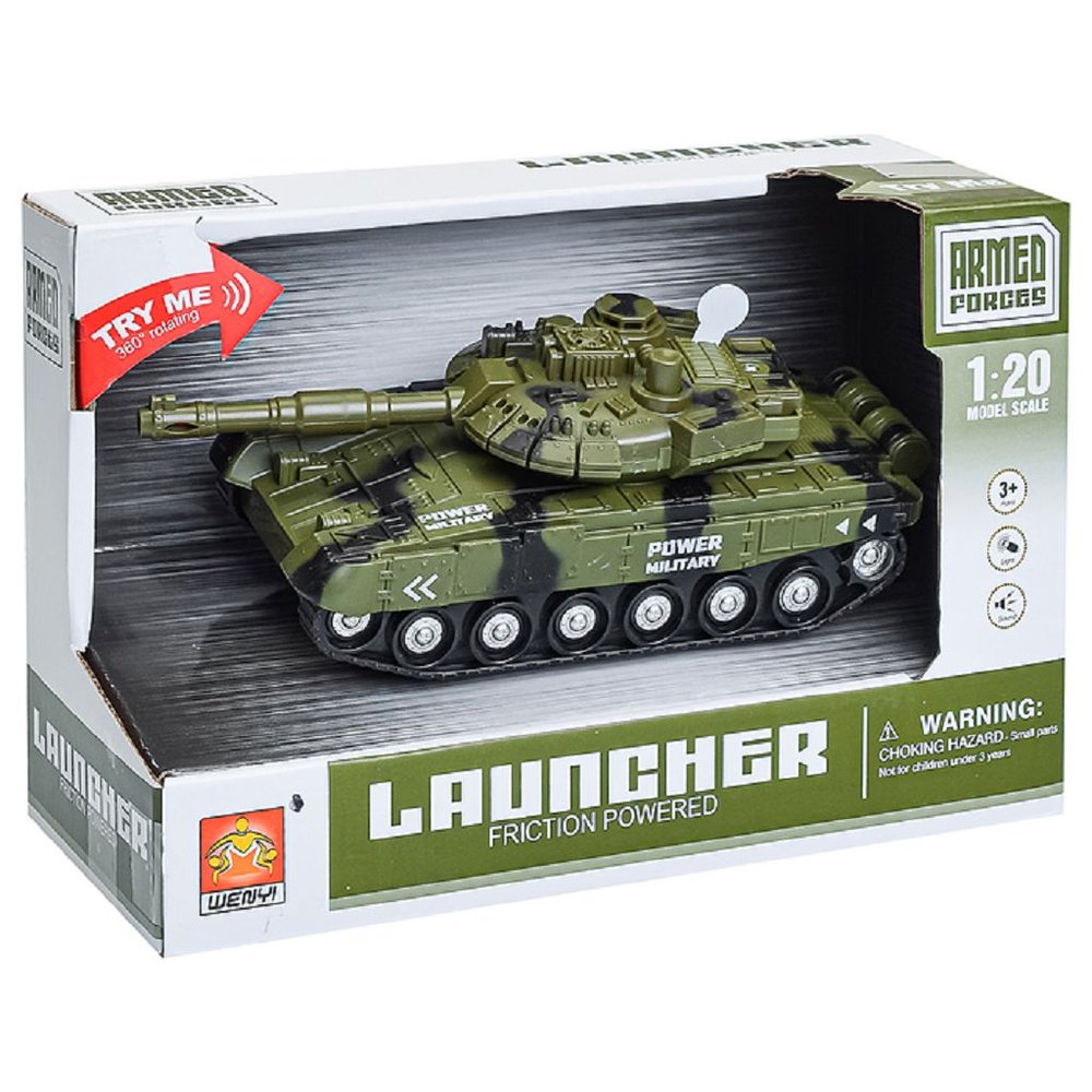 Игрушка Танк 20см на батарейках