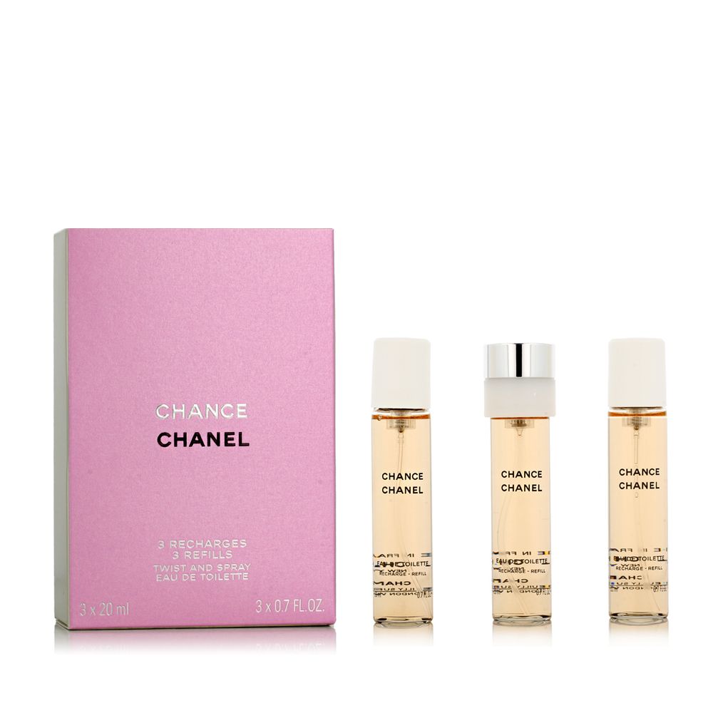Chanel Chance EDT Refill 2 x 20 ml + EDT Refill with spray 20 ml (woman) 60 ml