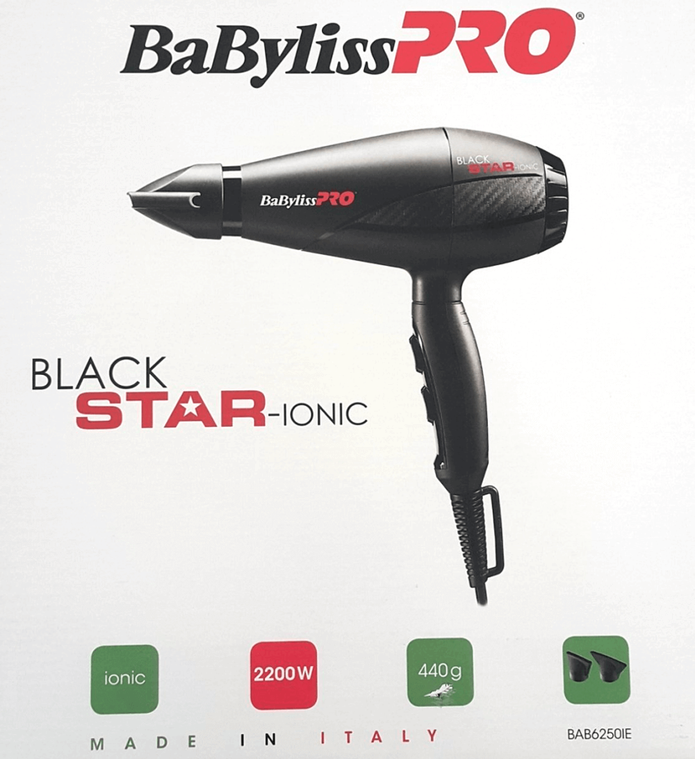Профессиональный фен BaByliss PRO Black Star Ionic BAB6250IE - 5