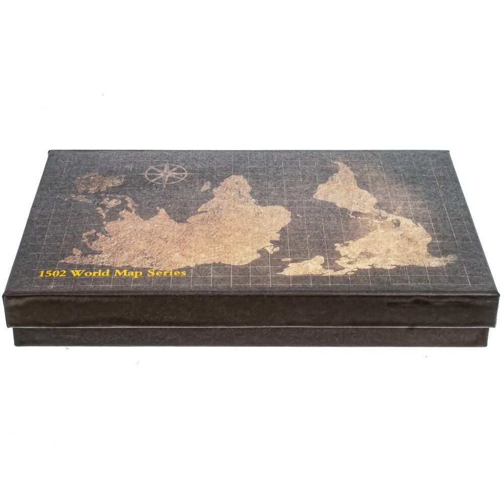 GAEM Набор подарочный: ручка перьевая, 5 наконечников, чернильница, воск, печать, держатель, L26 W15 H4 с