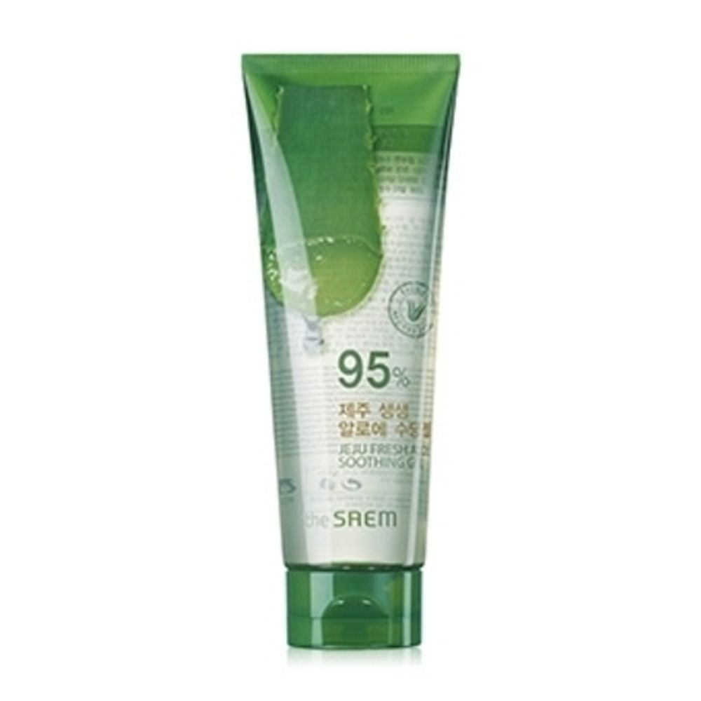 THE SAEM Aloe Гель с алоэ универсальный увлажняющий 250мл Jeju Fresh Aloe Soothing Gel 95% Tube