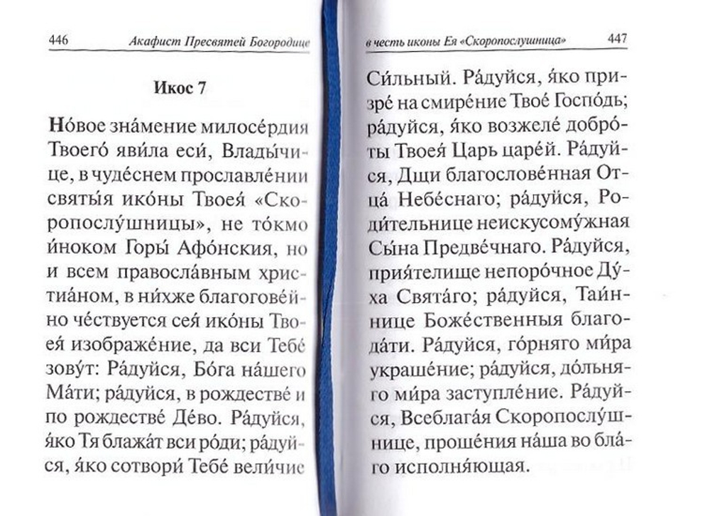 Акафисты Божией Матери (карманный формат, с закладкой)