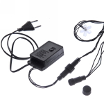 Гирлянда для улицы «Цветок» 7 м 50 ламп LED чёрный провод, 8 реж., IP-55, Теплый белый (возможность соединения), 220V