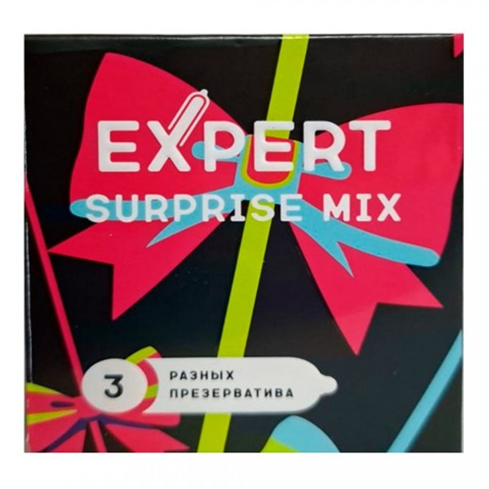 Презервативы EXPERT SURPRISE MIX № 3 (микс), 3 шт.