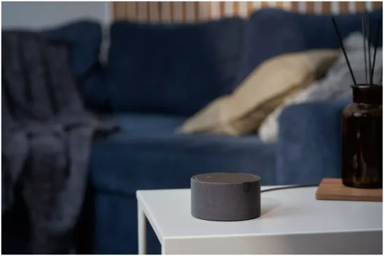 Умная колонка Яндекс Станция Мини без часов с Алисой, чёрный оникс