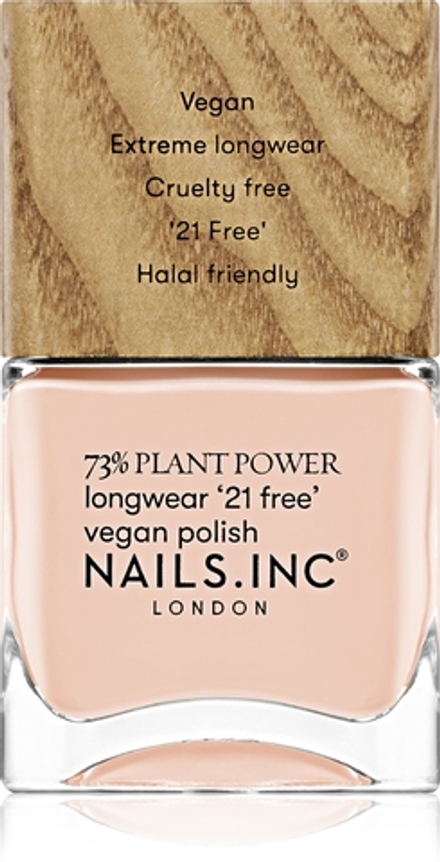 Nails Inc. Plant Power - Долговременный лак для ногтей оттенок In My O-Zone, 14 ml