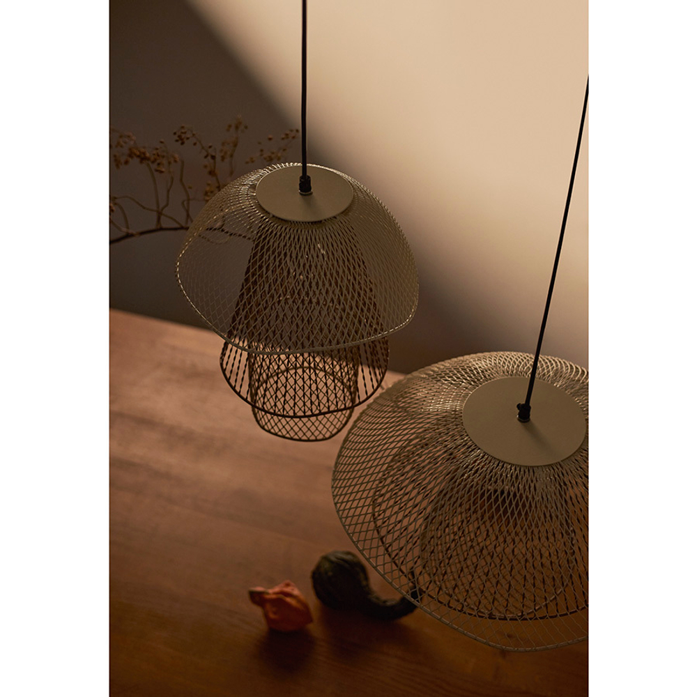 Светильник подвесной vinger, D28х37 см, белый/бежевый/золотой