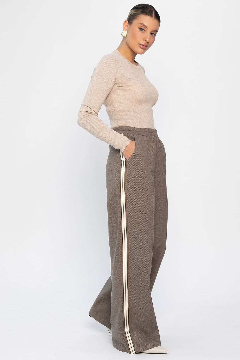 Брюки утепленные трикотажные Вильнюс (брауни) Б14451-5М LT Collection