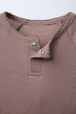 ZARA КОМБИНЕЗОН ИЗ МЕРИНОСОВОЙ ШЕРСТИ, КОРИЧНЕВЫЙ