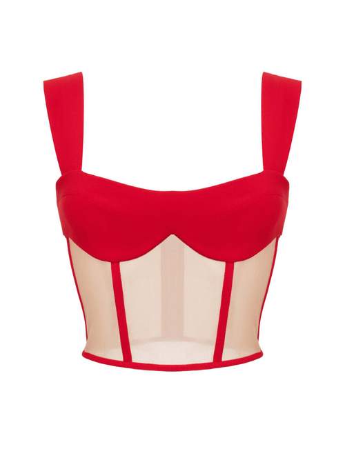 Полупрозрачный топ