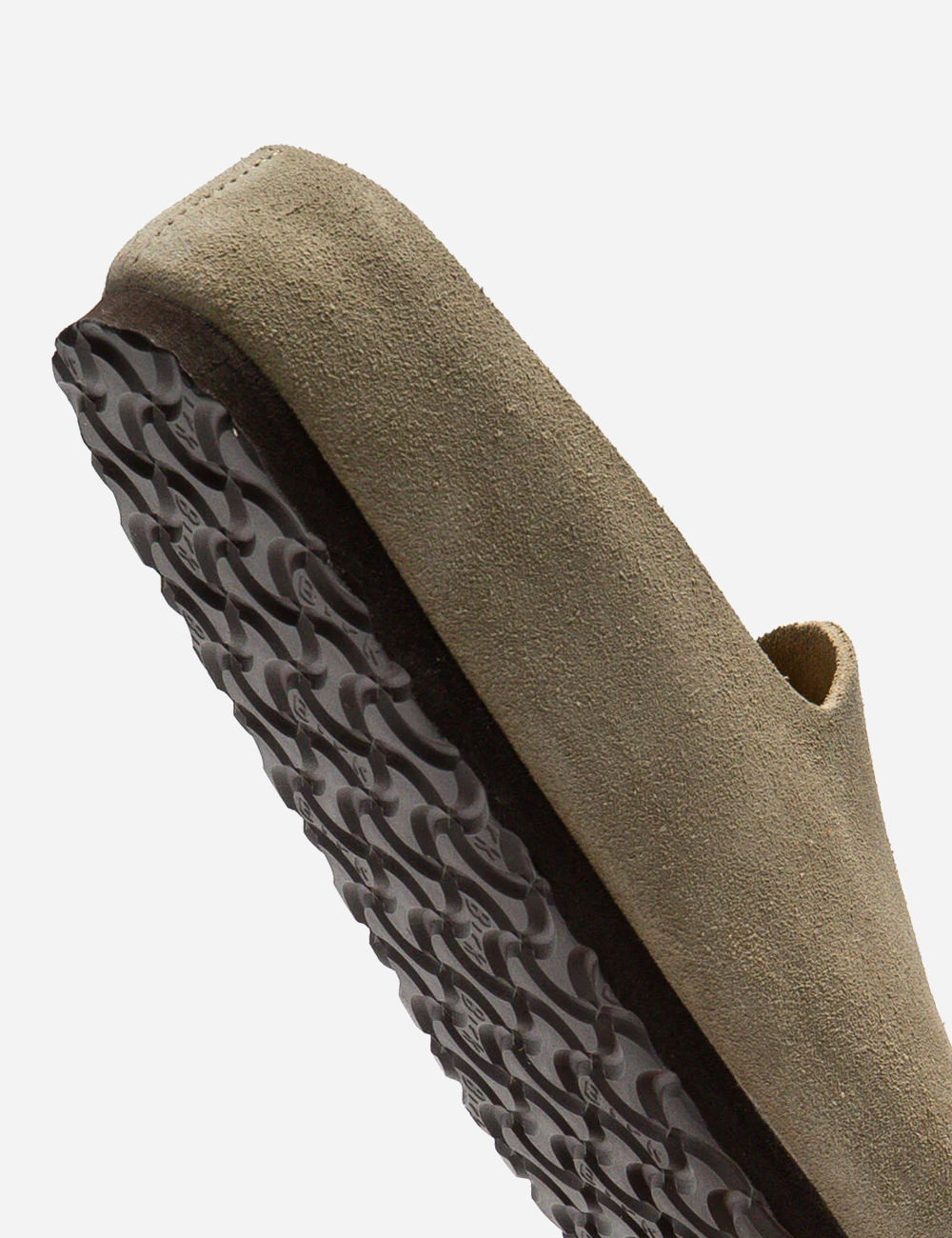 Birkenstock Amsterdam Wrapped Suede Clogs "Taupe"