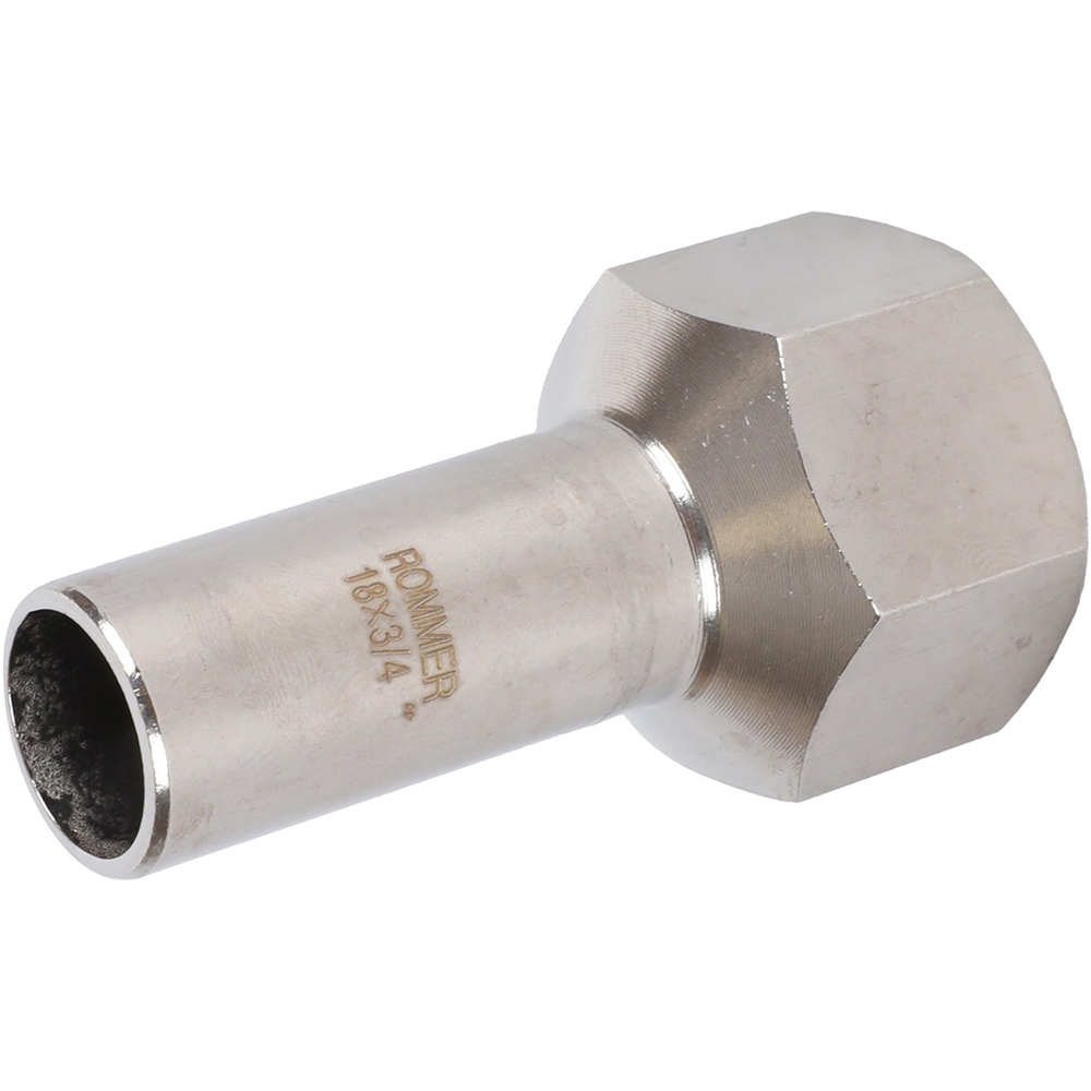 ROMMER Вставка с ВР 18x3/4" из нержавеющей стали прессовой