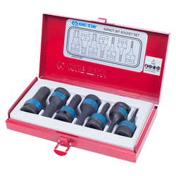 Набор ударных торцевых насадок 1/2&quot;, HEX, 4-14 мм, 7 предметов KING TONY 4407MP