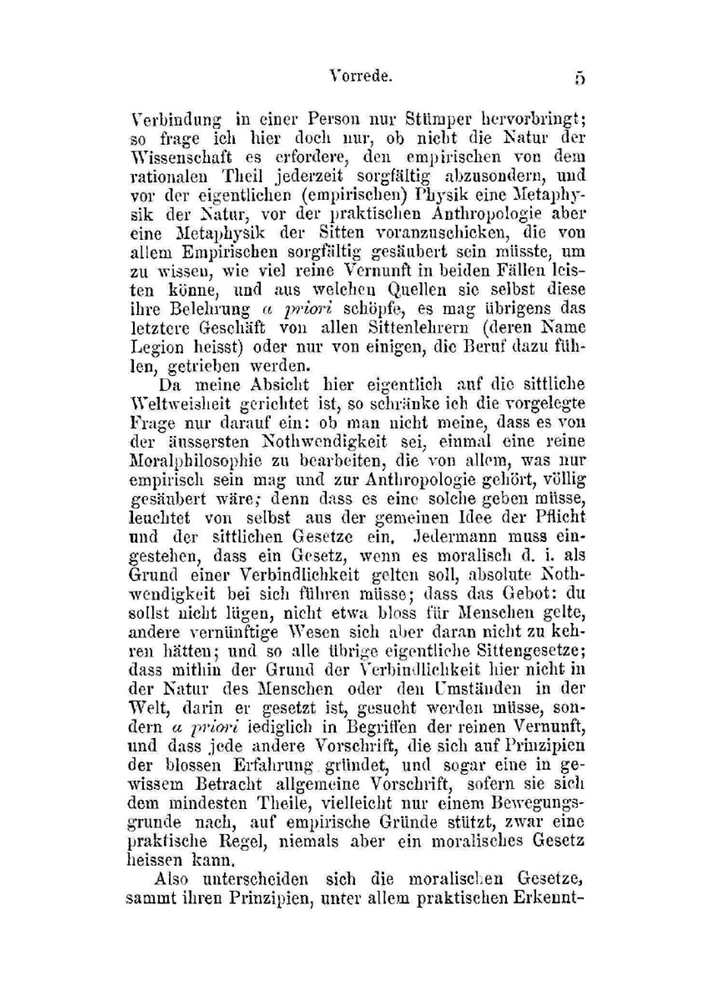 Immanuel Kant's Grundlegung. zur metaphysik der sitten | Immanuel Kant