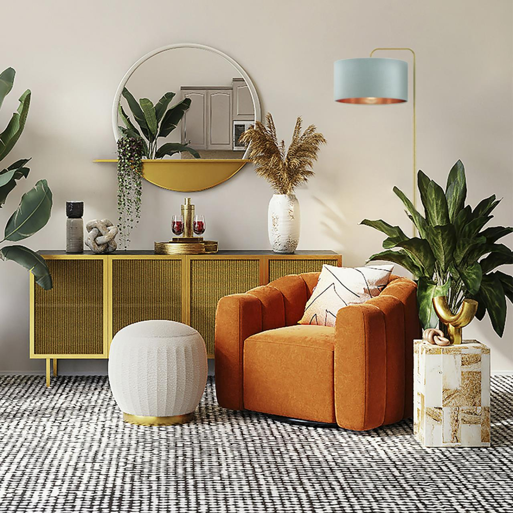 8074/1F NEOCLASSI LN26 464 золото/зеленый, металл/камень/текстиль Торшер E27 1*60W 220V AVIOLA