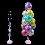 Подставка для шаров светящаяся «Праздник» (основа, 13 палочек с держателями) 95*40*54 см, прозрачный