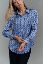 Блуза с геометрическим принтом Тамбовчанка