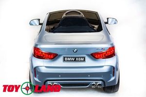 Детский электромобиль Toyland BMW X6M mini Серебро фото №5
