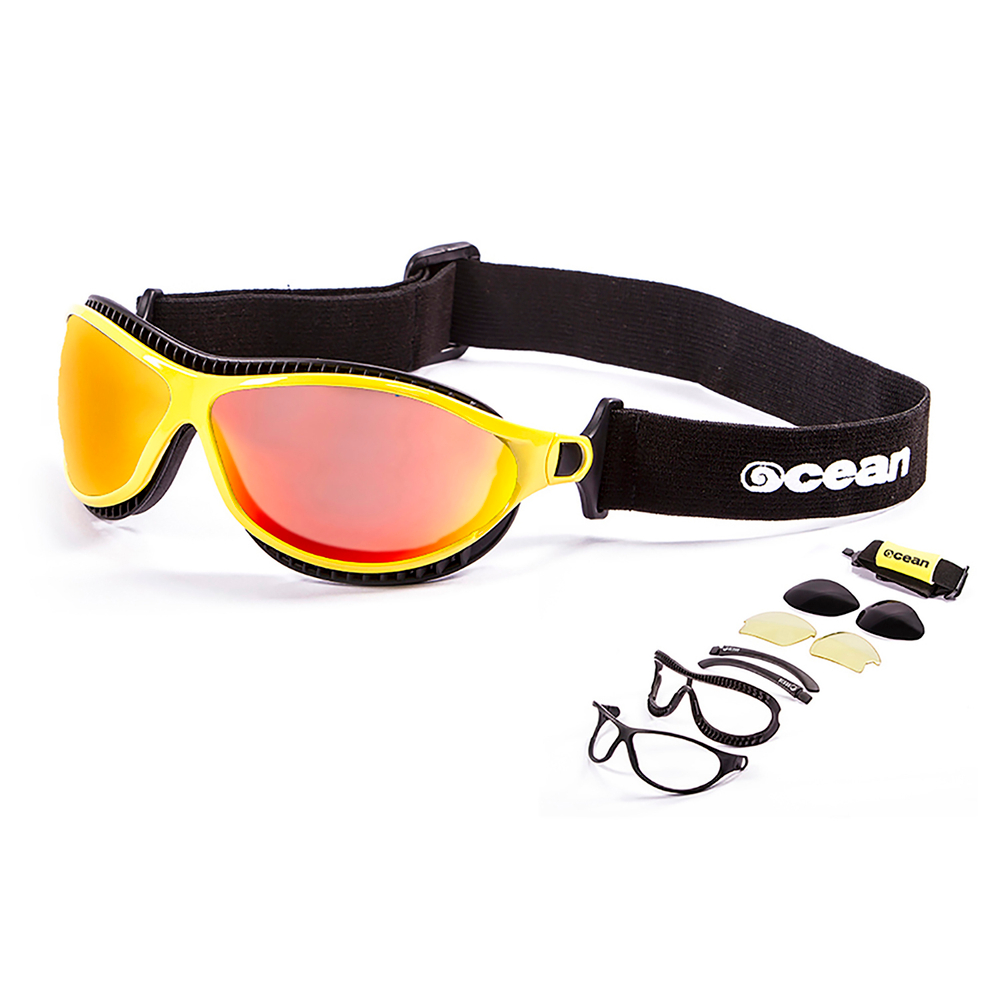 Спортивные очки OCEAN Tierra de fuego Yellow / Revo Orange Polarized lenses