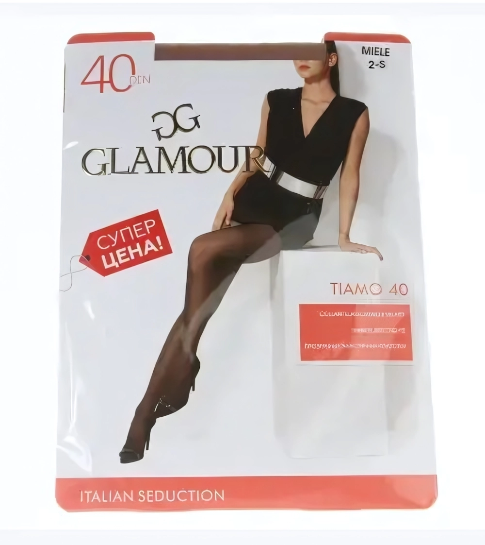 Колготки женские GLAMOUR TIAMO 40 р.2 Miele