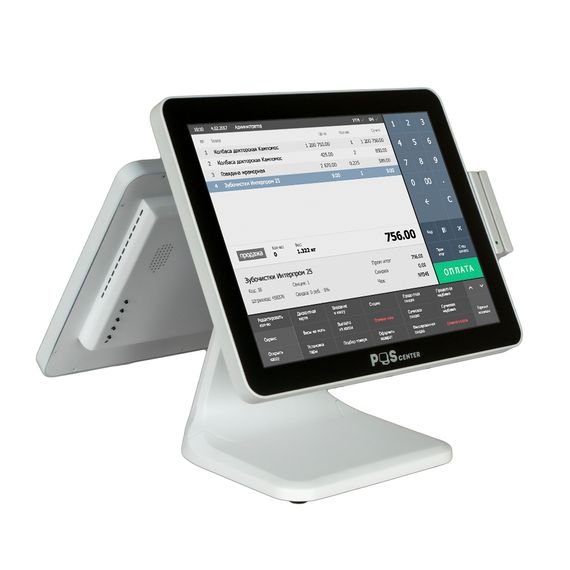 Монитор покупателя 15&quot; с установочным комплектом для POS101-15/POS101-17 VGA, БЕЛЫЙ
