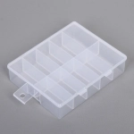 Органайзер для хранения мелочей, 10 ячеек «ИДЕЯДОМА», прозрачный, 12,5*10*3см (наклейка Селфи)