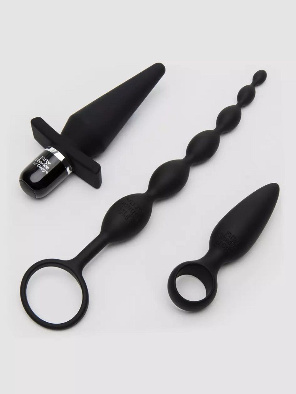 Черный набор для анальных игр Take it Slow (Цвет: черный)